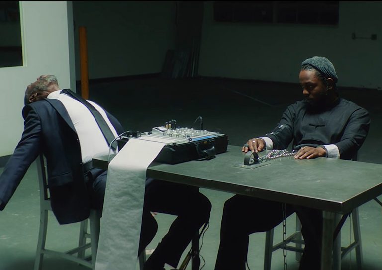 Watch Kendrick Lamar's Intense Performance with Don Cheadle in 'DNA' video